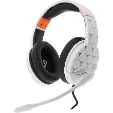 Гарнитура Oklick HS-L710G белый/чёрный, проводная, USB, подсветка