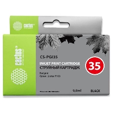 Картридж струйный Cactus CS-PGI35 черный (9 мл) для Canon iP100