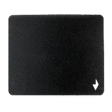 Коврик для мыши Gembird MP-BLACK-S, черный, 220х180х2мм, ткань/резина, пакет