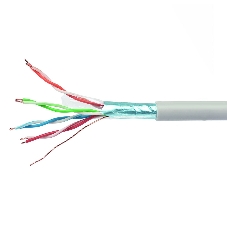 Кабель Cablexpert FPC-5004E-SOL/100, FTP indoor 4x2x0.48, CCA, кат.5е, однож., 100м, box, серый