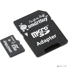 Флеш карта Micro SecureDigital 256Gb Smart buy SB256GbSDCL10-01 Micro SDHC Class 10, UHS-1, SD adapter