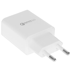 Сетевое зарядное устройство Cablexpert MP3A-PC-16, QC 3.0, 100/220V - 1 USB порт 5/9/12V, белый