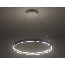 Подвесной светодиодный светильник Ambrella light FL5851 WH белый 35W 3000K/4200K/6400K D600*600 (без ПДУ)
