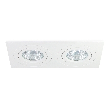 Встраиваемый поворотный точечный светильник Ambrella light TN102626/2 WH белый GU5.3 175*95*28