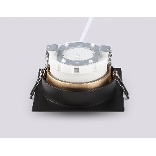 Светильник Ambrella light TN52340 SBK/SGD черный песок/золото песок GX53 max 12W 115*115*25
