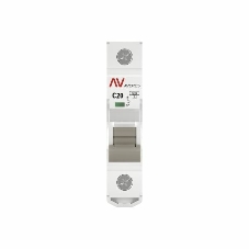 Выключатель автоматический однополюсный AV-6 20А C 6кА AVERES mcb6-1-20C-av EKF