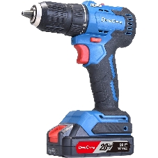 Дрель-шуруповерт DongCheng DCJZ2050, 20 В, 2 Ач, 50 Нм, бесщеточный