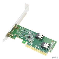 Адаптер для SSD PCIe x8 to Two SlimSAS SFF-8654 4i Adapter