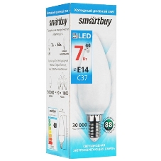 Лампа светодиодная Smartbuy 7W/6000/E14 (SBL-C37-07-60K-E14)