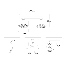 Светильник Ambrella light TN71288/2 BK/GD черный/золото GX53/2 max 12W 270*95*137