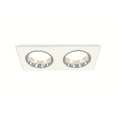 Комплект встраиваемого светильника Ambrella light XC6525003 SWH/PSL белый песок/серебро полированное MR16 GU5.3 (C6525, N6112)