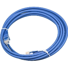 Кабель Патч-корд Lanmaster UTP LAN-PC45/U5E-3.0-BL вилка RJ-45-вилка RJ-45 кат.5е 3м синий LSZH (уп.:1шт) Кабель Патч-корд Lanmaster UTP LAN-PC45/U5E-3.0-BL вилка RJ-45-вилка RJ-45 кат.5е 3м синий LSZH (уп.:1шт)