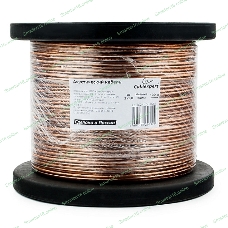 Акустический кабель Cablexpert CC-TC2x1,0-100M, прозрачный, 100 м, на катушке