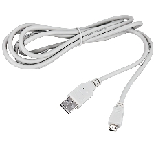 Кабель Rexant micro USB (male) штекер - USB-A (male) штекер, 1,8 м, белый (PE пакет)