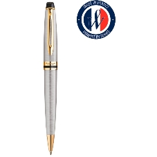 Ручка шариковая Waterman Expert 3 (CWS0952000) Stainless Steel GT M, синие чернила, подарочная коробка