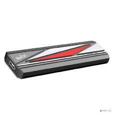 Внешний SSD Netac ZX20L, 2TB, USB 3.2 Gen 2 Type-C, R/W 2000/1800, черный/красный