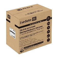 Источник бесперебойного питания On-line ExeGate PowerExpert TL-1000.LCD.AVR.2SH.USB.RS232.SNMP 1000VA/1000W, On-Line, PF=1, LCD, 2*Schuko, RS232, USB, SNMP-slot, встроенные батареи 12V 7.2Ah - 2шт, Tower, металлический корпус, черный
