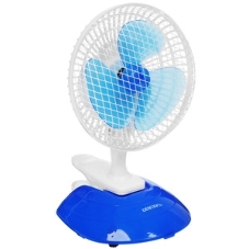 Вентилятор Centek CT-5003 синий/белый, настольный, 20 Вт, 2 скорости, 15 см
