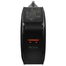 Сетевое зарядное устройство Cablexpert MP3A-PC-41, 18Вт, 3А, быстрая зарядка QC3.0, 1 порт USB, черный, пакет