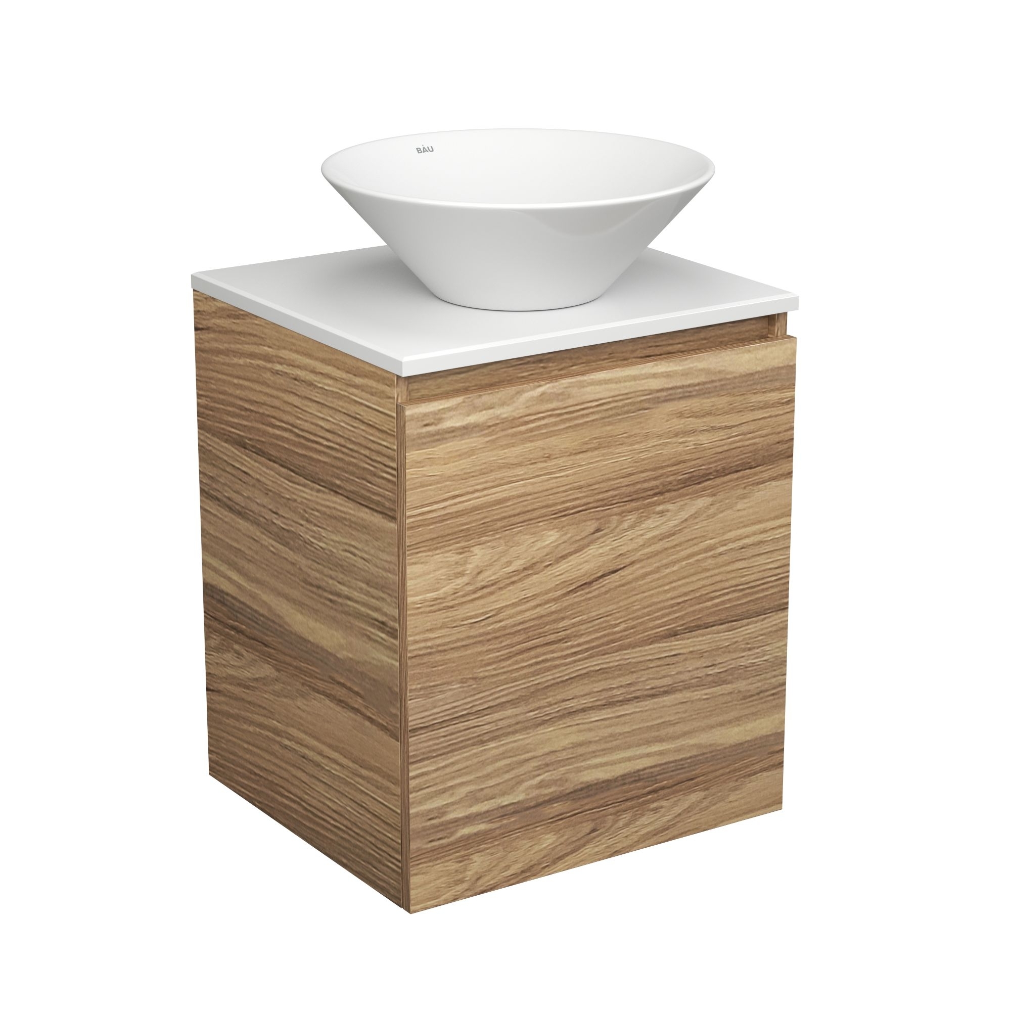 Тумба Bau Dream Blackwood 50 с дверцей, раковина BAU Dream D43
