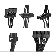 Блок питания KingPrice ATX KPPSU350V2 350W, 350Вт, 120мм, немодульный, черный