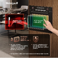 Духовой шкаф Weissgauff EOM 751 PDB Black Edition