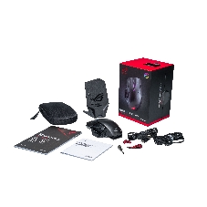 Мышь беспроводная/проводная ASUS ROG Spatha X черный, 19000 dpi, радиоканал, USB, кнопки - 12