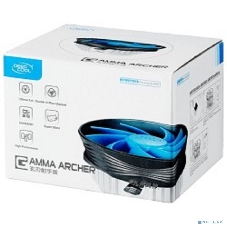 Кулер для процессора DEEPCOOL GAMMA ARCHER синий, 120 мм, алюминий, 1600 об/мин, 26.1 дБ, 3 pin, 95 Вт, 65.5 мм