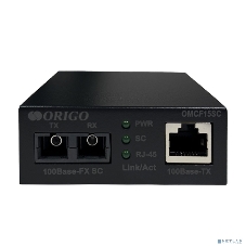 Медиаконвертер ORIGO OMCF15SC/A1A 100Base-TX/100Base-FX (SC), 1310 нм, одномод, до 15 км