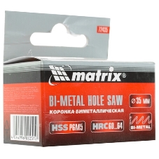 Коронка Matrix BIMETAL, 35 мм