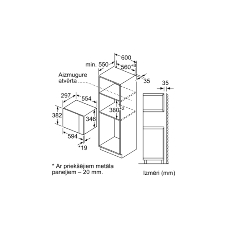Встраиваемая микроволновая печь Bosch BFL523MS0 20л. 800Вт нержавеющая сталь/черный