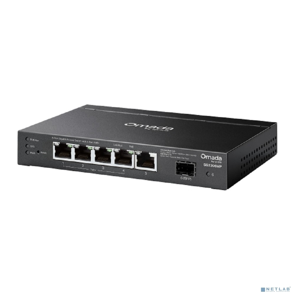 Коммутатор Omada Access 6-Port Gigabit Switch with 4-Port PoE+