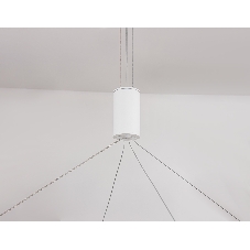Подвесной светодиодный светильник Ambrella light FL5855 WH белый 40W 3000K/4200K/6400K D800*860 (без ПДУ)