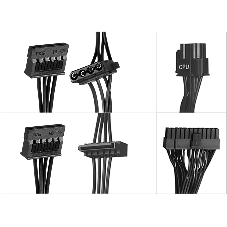 Блок питания KingPrice 400W KPPSU400V2, 400Вт, 120мм, немодульный, черный