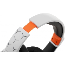 Гарнитура Oklick HS-L710G белый/чёрный, проводная, USB, подсветка