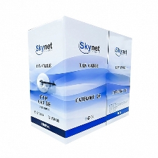 Кабель SkyNet Standart UTP indoor 4x2x0,48, медный, FLUKE TEST, кат.5e, однож., 305 м, box, серый