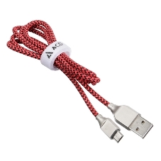 Кабель USB ACD-Titan MicroUSB - USB-A Нейлон, 1м, красно-черный