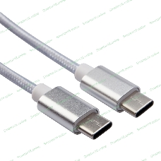 Кабель Rexant Type-C - Type-C 2,4A/1м/PVC/белый