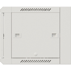 Шкаф коммутационный NTSS Премиум (NTSS-W6U6045GS-2) настенный 6U 600x450 мм пер. дв. стекл 60 кг серый IP20 сталь