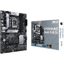 Материнская плата ASUS PRIME B660-PLUS D4, Socket LGA 1700, Intel B660, 4xDDR4, 4xSATA, 3xM.2, 1xPCIe 4.0 x16, 1xPCIe 3.0 x4, 1xHDMI, 1xDP, 1xVGA, 1x 1Gb LAN, 1xUSB-C 3.2 Gen 2x2, 2xUSB-A 3.2 Gen 2, 1xUSB-A 3.2 Gen 1, 2xUSB-A 2.0, 7.1, ATX