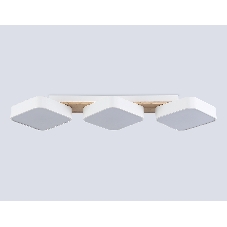 Светильник Ambrella light FL4877/3 WH/WD белый/дерево 54W 3000-6000K 680*200*70 (без ПДУ)