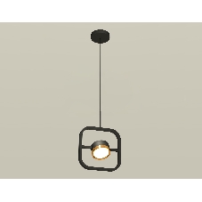 Светильник Ambrella light XB9119103 SBK/PYG черный песок/золото желтое полированное GX53 (C9119, N8124)