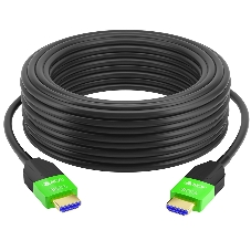 Кабель GCR PRO 40.0m оптический HDMI 2.1 8K 60Hz, 4K 144Hz, высокоскоростной 48.0 Гбит/с, черный, деревянная катушка, GCR-55678