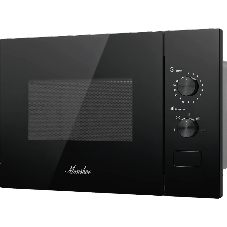 Встраиваемая микроволновая печь MONSHER MMH 1015 Noir черный, 15 л, 600 Вт, переключатели - поворотный механизм