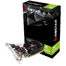 Видеокарта Biostar GeForce GT 610, 2 GB GDDR3, 64 bit, HDMI, DVI-D, VGA, GPU 810 MHz