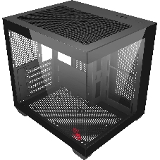 Компьютерный корпус Bloody CC-121 черный без БП mATX 7x120мм 1xUSB 2.0 1xUSB 3.0 audio
