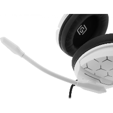 Гарнитура Oklick HS-L710G белый/чёрный, проводная, USB, подсветка