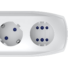 Сетевой фильтр Pilot PRO USB 3 м, 6 розеток, серый, коробка