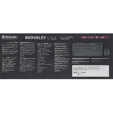 Комплект клавиатура+мышь Defender Berkeley C-925 беспроводной, USB, 1600 DPI, чёрный