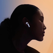 Наушники TWS Apple AirPods 4 (A3050/A3053/A3058) белый, вкладыши, Bluetooth, до 5 ч